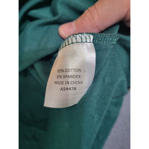 Appleseed's Womens 1X Plus Size Polka Dot Green 3/4 Sleeve T Shirt Mature Grandm - Picture 6 of 6